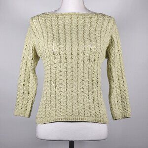 Adrienne Vittadini  Pale green Long sleeve sweater Size M